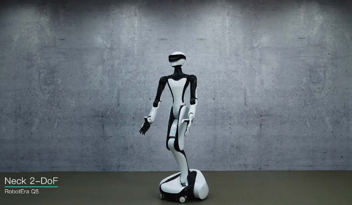 ROBOTERA представляє гуманоїдного робота Q5 з 44 ступенями свободи